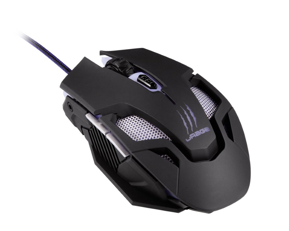HAMA uRage Reaper nxt gamingová myš/ drátová/ optická/ podsvícená/ 4000 dpi/ 6 tlačítek/ USB/ černo-šedá 113735