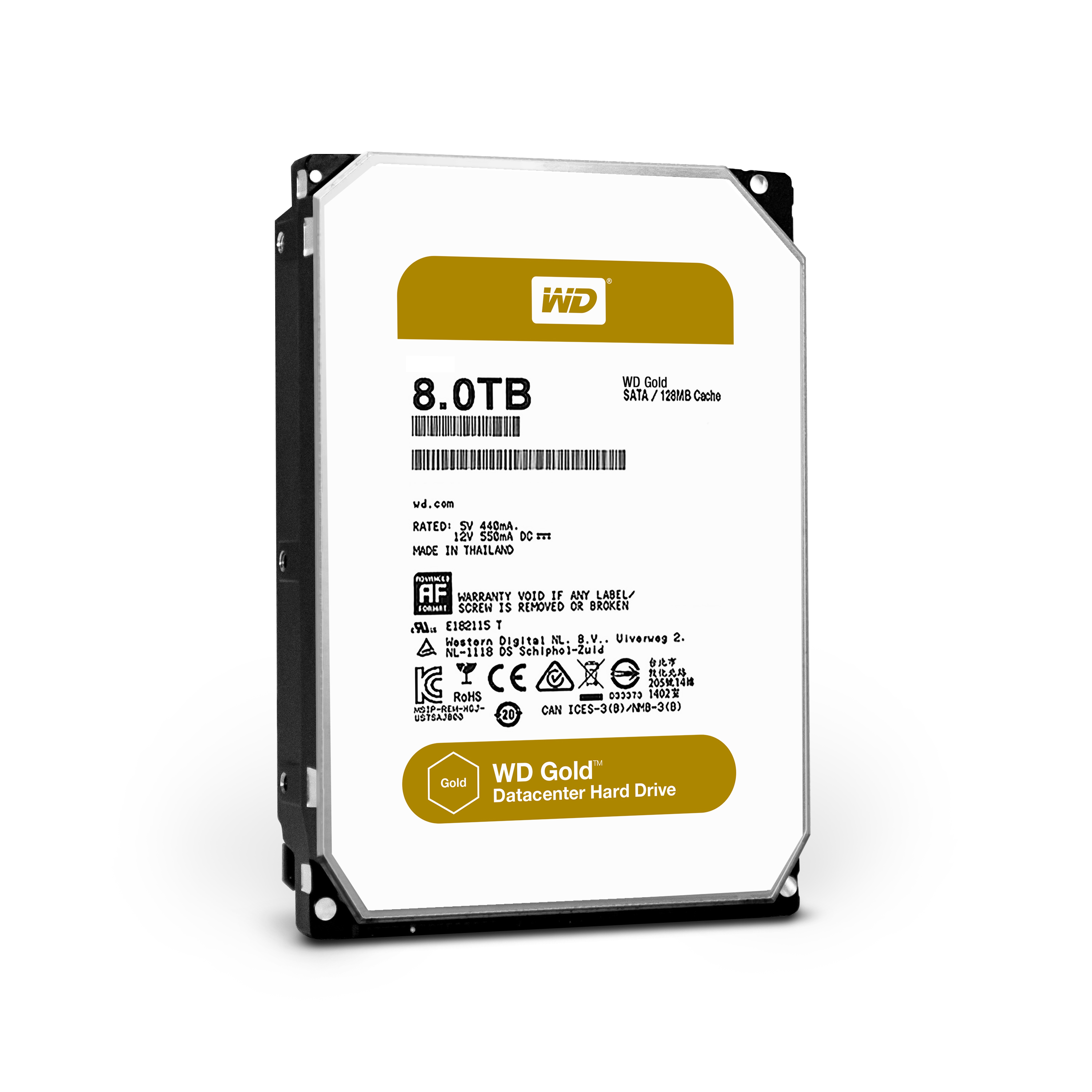 HDD 8TB WD8002FRYZ Gold 128MB SATAIII 7200rpm 5RZ