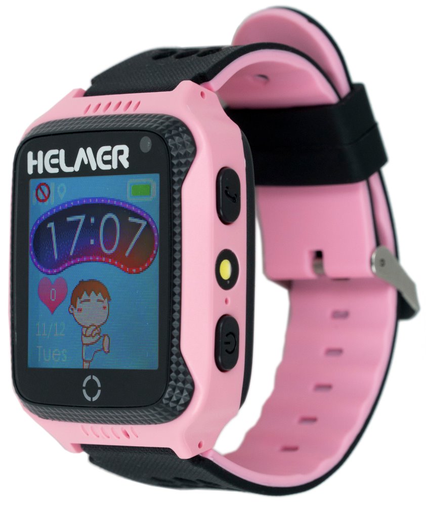 HELMER dětské hodinky LK 707 s GPS lokátorem/ dotykový display/ IP65/ micro SIM/ kompatibilní s Android Helmer LK 707 P
