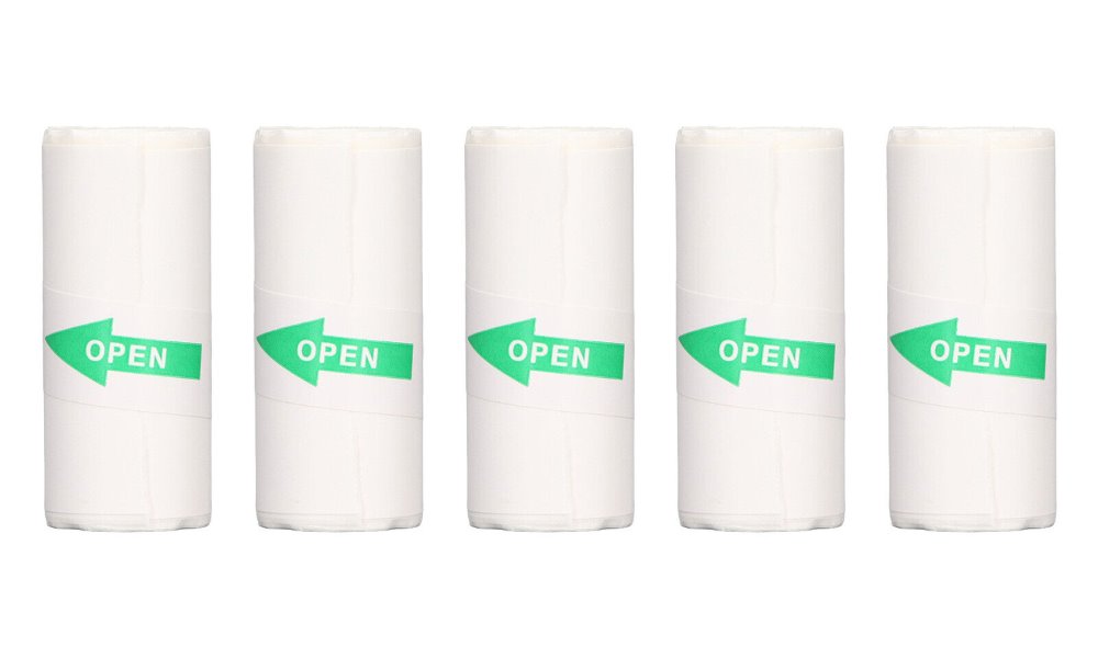 HELMER samolepící kotoučky pro termo tiskárnu TP 01/ 55mm x 25mm/ 5ks/ bílé hlmtp01R5A