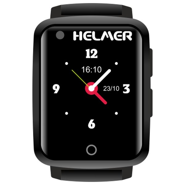HELMER seniorské hodinky LK 716 s GPS lokátorem/ dot. disp./ snímač srdečního tepu/ nano SIM/ IP67/ 4G/ Android hlmlk716