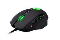 Herní myš C-TECH Anax (GM-21), MMO, 12 tlačítek, full color podsvícení, laser 8200 DPI, programovatelná, USB MYSCT3528