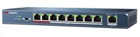 HIKVISION DS-3E0109P-E/M(B), 9x 10/100Mbit, 8x 802.3at PoE typ A 30W