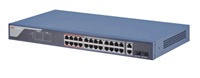 HIKVISION DS-3E1326P-SI, Smart managed switch 24x100TX PoE+2x uplink Gb Combo port, 370W, Super PoE