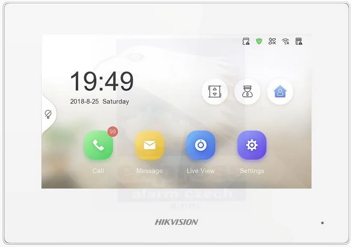 Hikvision DS-KH6320Y-WTE2(O-STD)/White/Europe BV - vnútorná jednotka (biela)