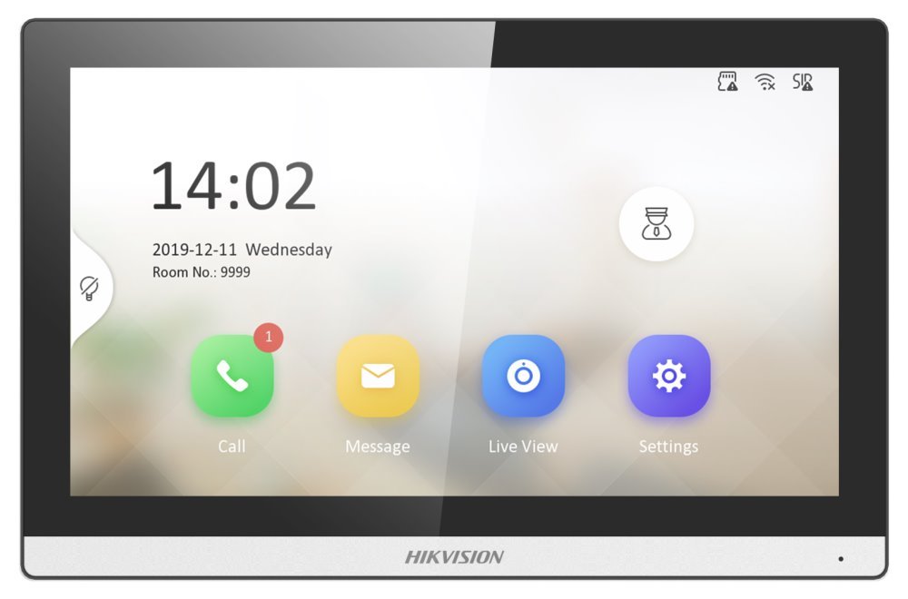 HIKVISION DS-KH6350-TE1, 7" IP bytový dotykový monitor; PoE