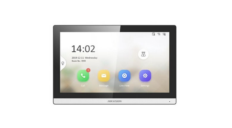 HIKVISION DS-KH6350-WTE1/EUROPE BV, 7" IP bytový dotykový monitor; PoE; Wi-Fi