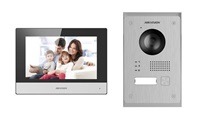 HIKVISION DS-KIS703-P(Europe BV), kit videotelefonu, 2-drát, bytový monitor + dveřní stanice + napájecí zdroj