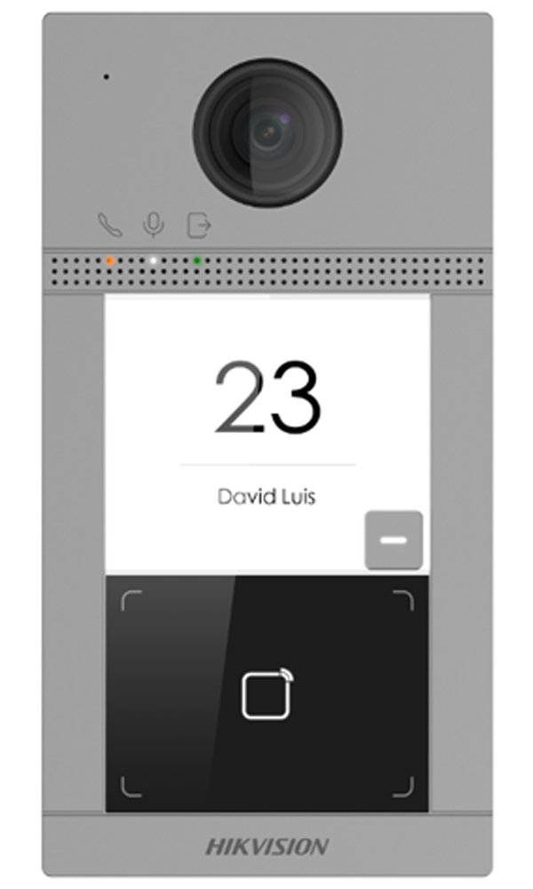 Hikvision DS-KV8113-WME1(C), IP dveřní interkom 1-tlač., čtečka karet, 2MPx kamera, WiFi