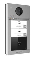 HIKVISION DS-KV8213-WME1(B)/Flush, IP dveřní interkom 2-tlač., čtečka karet, 2MPx kamera, WiFi, zápustný