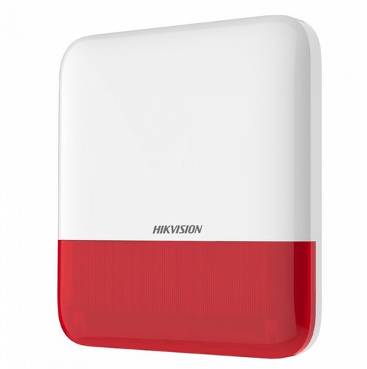 Hikvision DS-PS1-E-WE(O-STD)/Red - Bezdrôtová vonkajšia siréna - červená