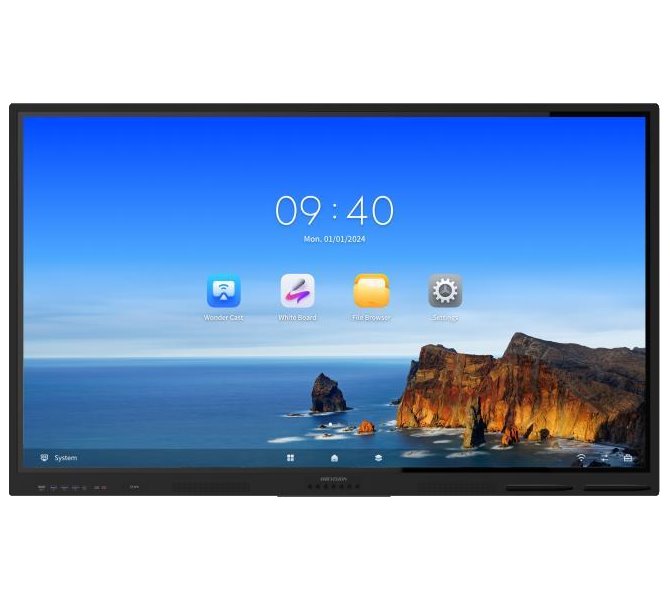 HIKVISION interaktivní dotykový panel 75", 4K, Android 13, 8GB, 64GB storage, 40 points ,infrared, Type-C DS-D5B75RB/EL