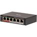 HiLook Powered by HIKVISION switch NS-0106P-45(B)/ 4x port/ 10/100 Mbps RJ45 ports PoE / 2x 100 Mbps uplink 301803814