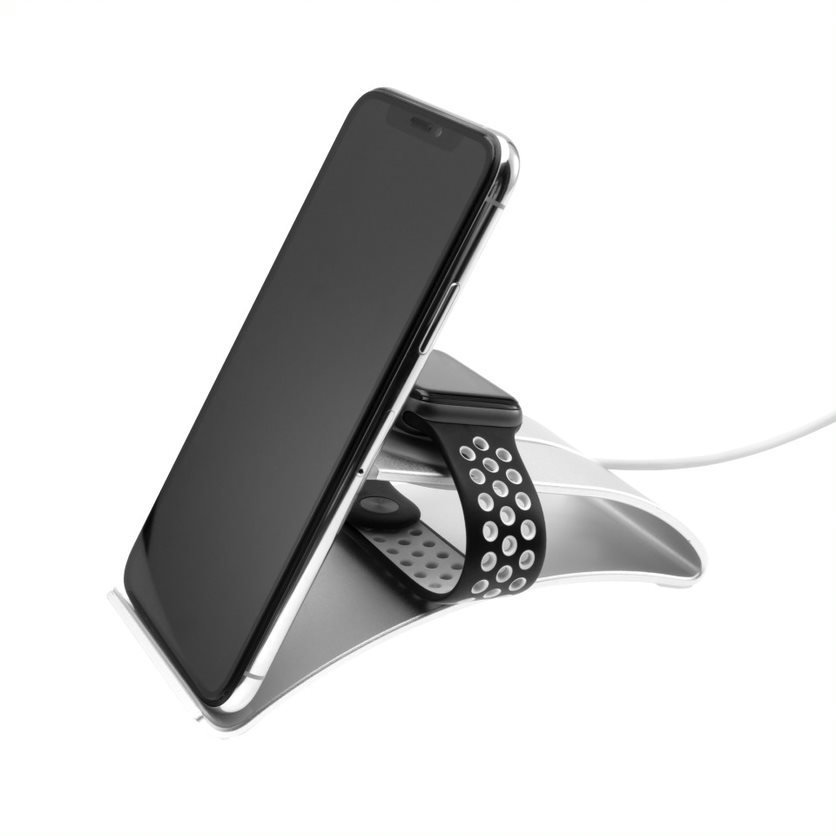 Hliníkový stojánek FIXED Frame Tab na stůl pro mobilní telefony a tablety, stříbrný FIXFR-WAH-SL