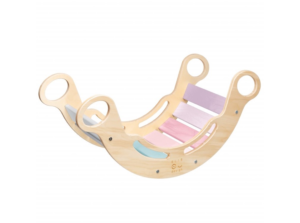 Hojdačka Elis design Montessori duhová 5v1 ED4746/LAK2
