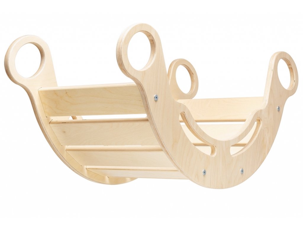 Hojdačka Elis design Montessori Natur 5v1 bezbarvý lak ED4746/LAK3
