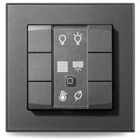 Homematic IP Nástěnný dálkový ovladač - 6 tlačítek, antracit HmIP-WRC6-A