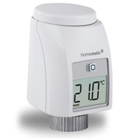 Homematic IP Termostatická hlavice Optimal (UK) - HmIP-eTRV-2-UK - Obrácený displej pro horizontální čtení