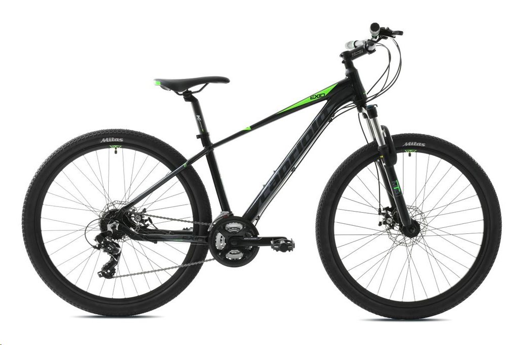 Horský bicykel Capriolo EXID 27,5"/16AL čierno-zelená (2020) 920557-16