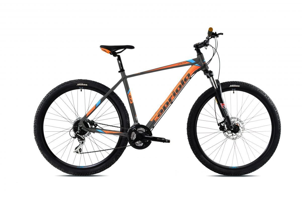Horský bicykel Capriolo LEVEL 9.2 29"/24AL matt- grey -orange blue (2021) 921540-21
