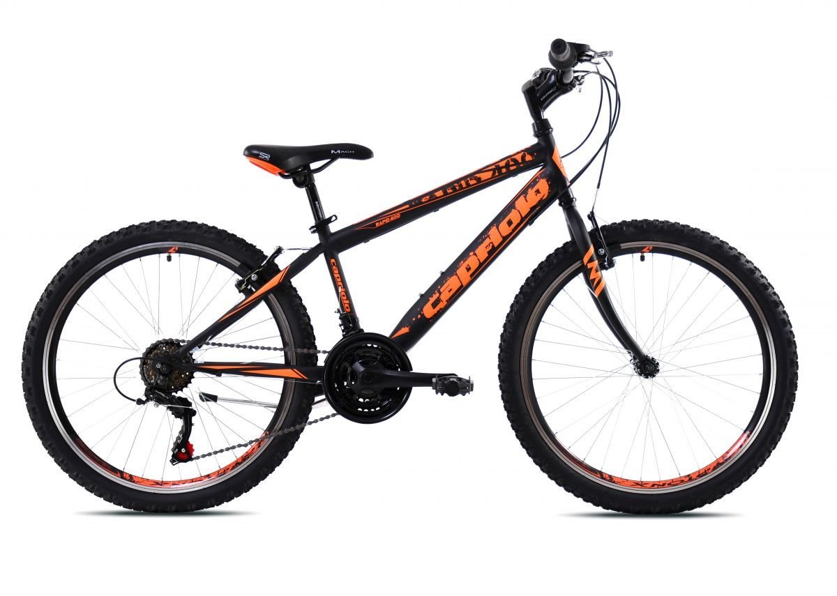 Horský bicykel Capriolo RAPID 240 24"/18HT black orange 921340-13