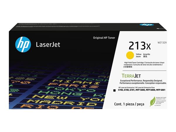 HP 213X Ylw Original LaserJet Toner Crtg W2132X