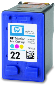 HP 22 - 5 ml - barva (azurová, purpurová, žlutá) - originál - inkoustová cartridge - pro Deskjet F2 C9352AE#301