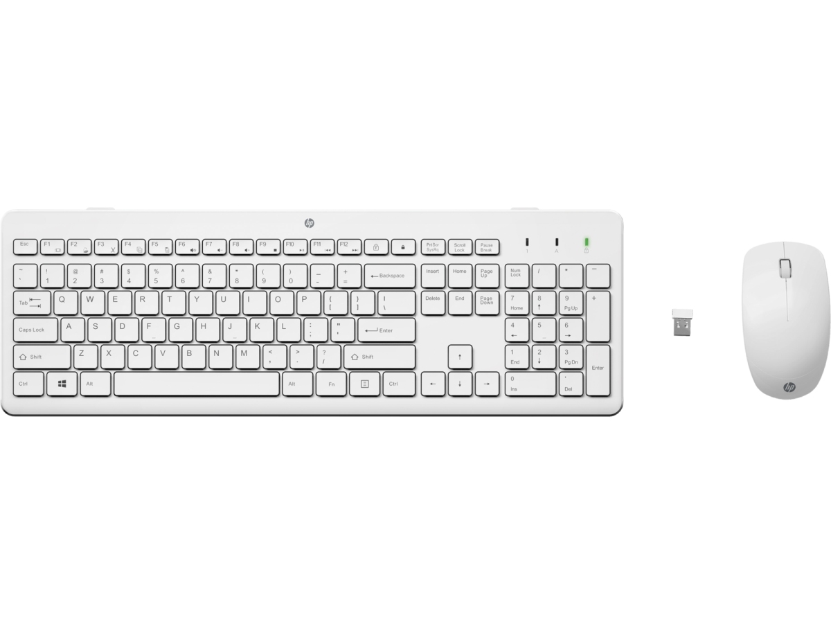 HP 230 klávesnice a myš/bezdrátová/white 3L1F0AA#ABD