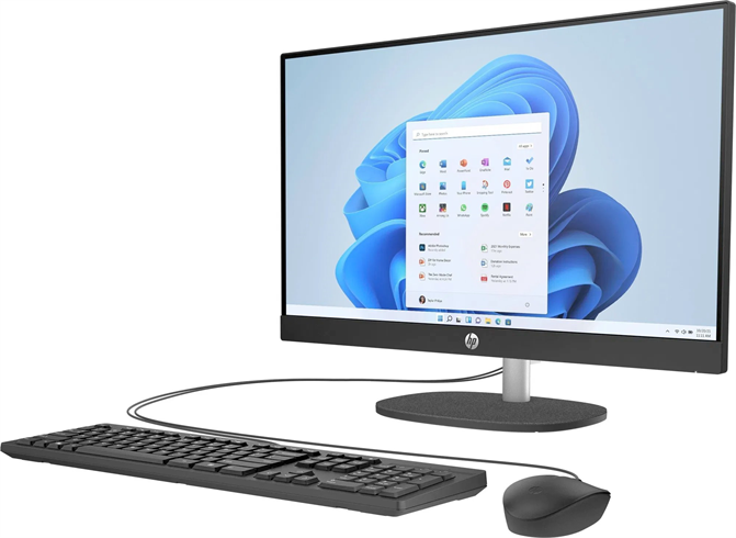 HP 24-cr0905nc AiO, R5 7520U, 23.8 1920x1080/IPS, Radeon, 16GB, SSD 512GB, W11H, 2-2-0, Black, WiFi+BT B28BVEA#BCM