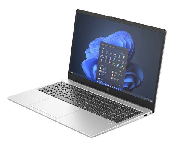 HP 250R G10 C5-120U 15.6" FHD 300, 1x16GB, 512GB, ax, BT, FpS, Win 11 Pro, backlit, silver, 3/3/3 - novinka AD1T0ET#BCM