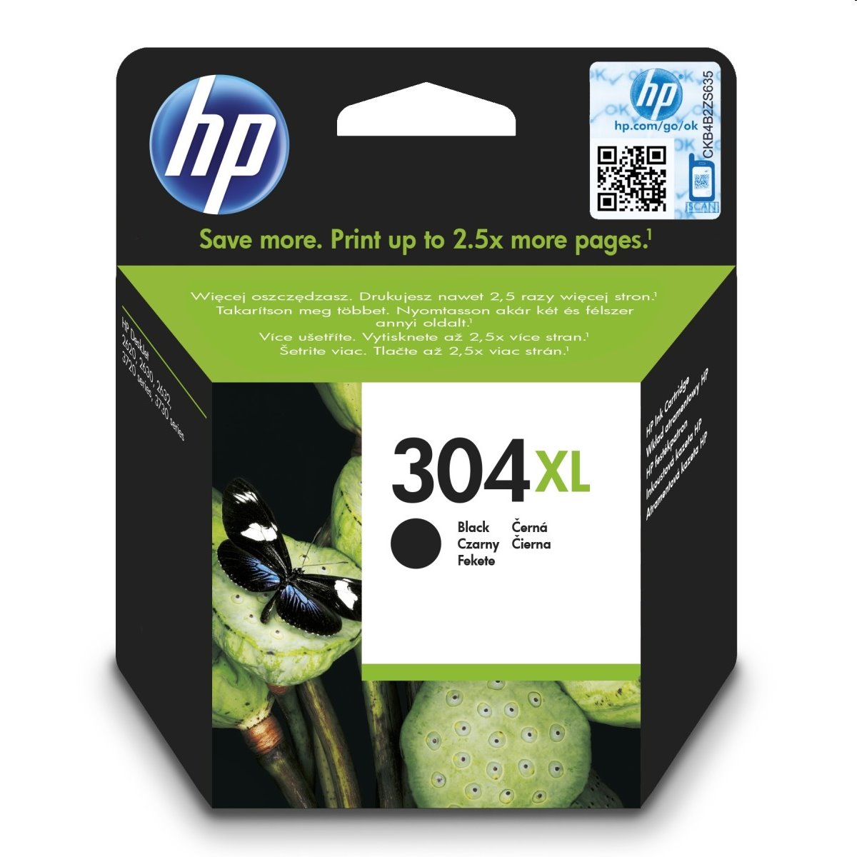 HP 304XL Black Ink Cartridge N9K08AE