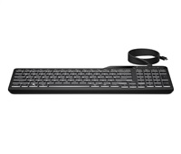 HP 400 Backlit Wired Keyboard - drátová podsvícená klávesnice CZ/SK 7N7C0AA#BCM