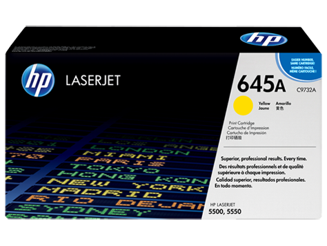 HP 645A Yellow LJ Toner Cart, 12 000 str, C9732A