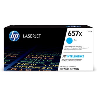 HP 657X High Yield azurová LJ Cartridge, CF471X