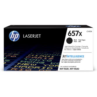 HP 657X High Yield černá LJ Cartridge, CF470X