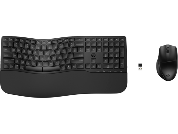 HP 680 Comfort Dual-Mode Keyboard and Mouse Combo - bezdrátový set ergonomické klávesnice a myši 8T6L6AA#BCM