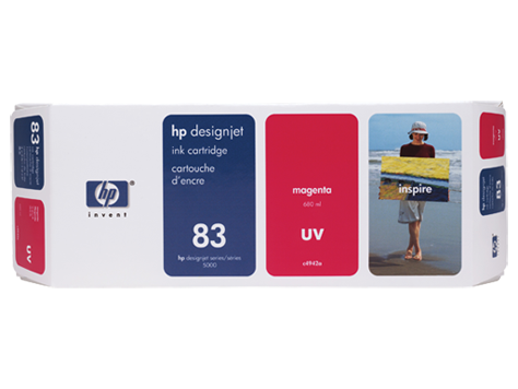 HP 83 - Purpurová - originál - inkoustová cartridge - pro DesignJet 5000, 5000ps, 5000ps uv, 5000uv C4942A