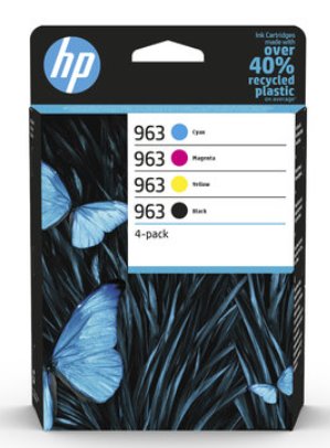 HP 963 CMYK Cartridge 4-Pack 6ZC70AE
