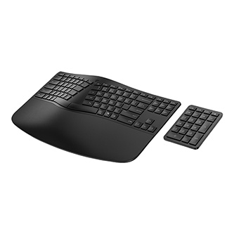 HP 965 Ergonomic Commercial klávesnica bezdrôtová CZ, čierna 7E756AA
