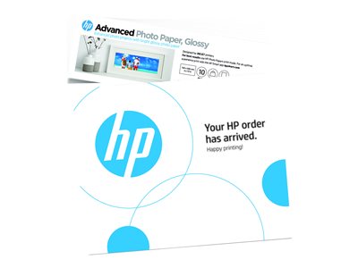 HP Advanced Photo Paper, Gloss (4x12 in; 10 x 30,5 cm) – 10 sheets 49V51A