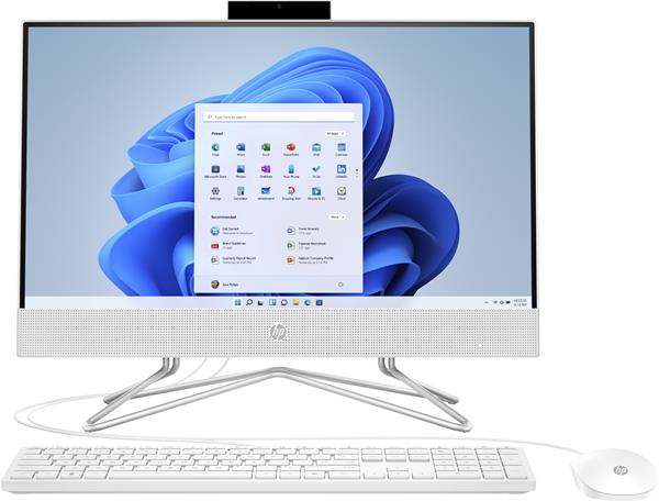 HP AIO 22-dd2010nc/22'' IPS FHD AG/Celeron J4025/8GB/512GB SSD/Intel UHD/4xUSB/1xHDMI/RJ45/WIN 11 Home/White 73C93EA#BCM
