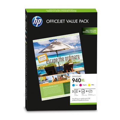 HP CG898AE Ink Cart No. 940XL + Value Pack A4, 100 ks, 210 x 297 mm, 180 g/m2,