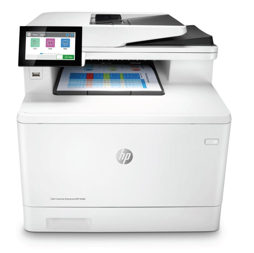 HP Color LaserJet Enterprise MFP M480f (A4, 27 ppm, USB 2.0, Ethernet, Print, Scan, Copy, Fax, Duplex) 3QA55A#B19
