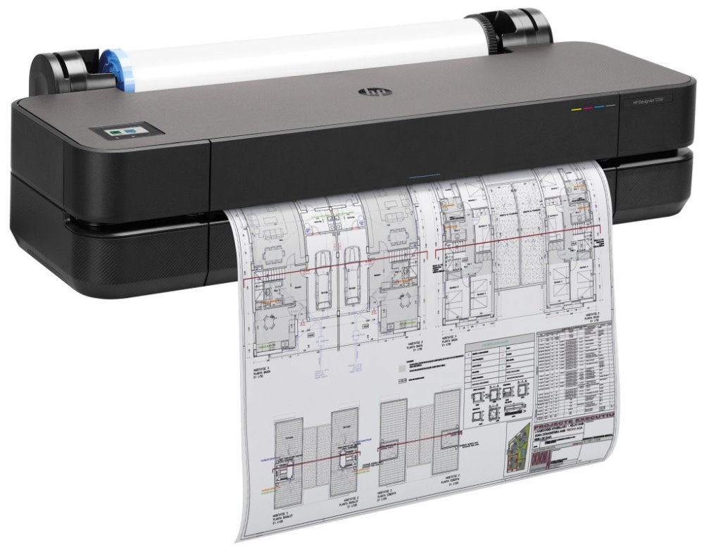 HP DesignJet T250 24" (A1+, 30s A1, USB 2.0, Ethernet, Wi-Fi) - bez podstavca 5HB06D#B19