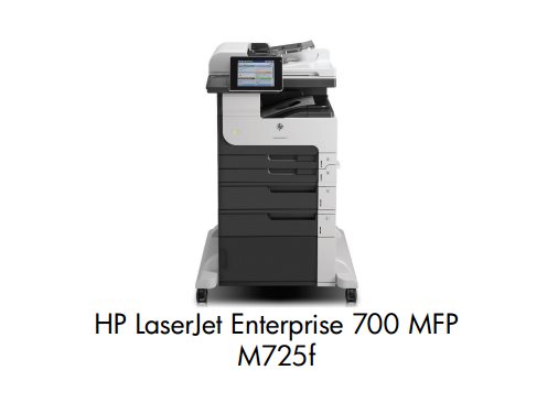 HP LaserJet Enterprise 700 MFP M725f (A3, 41 ppm A4, USB, Ethernet, Print/Scan/Copy/FAX, Digital Sending, Duplex, CF067A