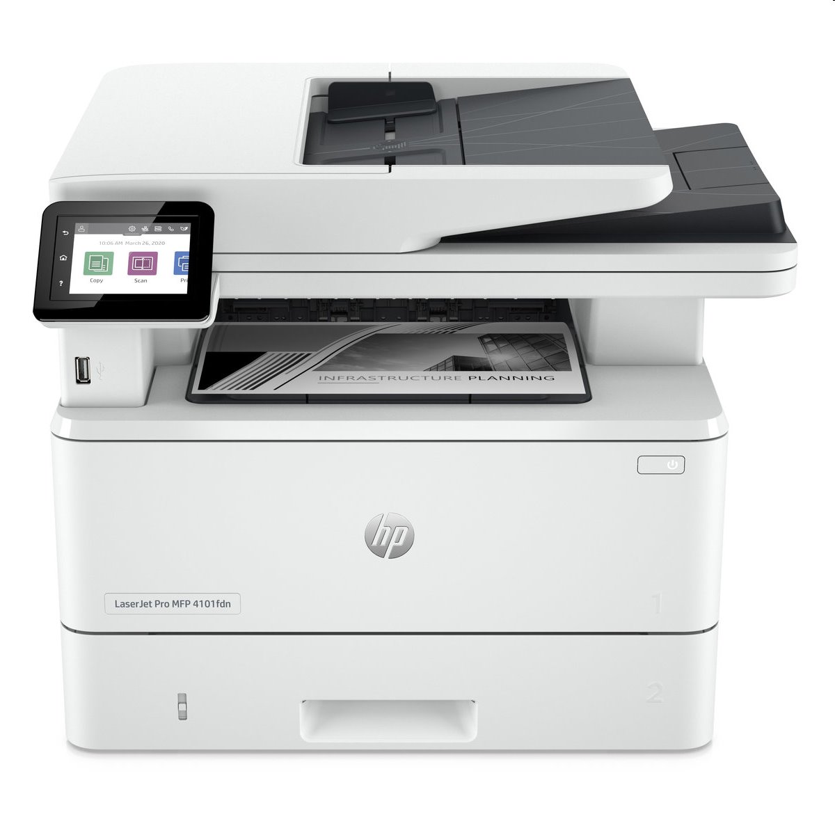 HP LaserJet Pro MFP 4102fdn/ čb/ PSCF/ A4/ 40ppm/ 1200x1200dpi/ USB/ LAN/ DADF/ duplex/ HP Smart/ AirPrint™ 2Z623F#B19