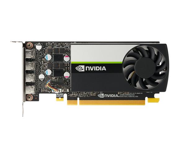 HP NVIDIA T1000 4GB 4mDP GFXw/2 mDPtoDPAdpt 20X22AA