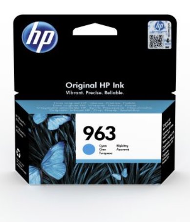 HP originál ink 3JA23AE, HP 963, cyan, 700str., 10.77ml, HP Officejet Pro 9010, 9012, 9014, 9015, 9016, 9019 3JA23AE#BGY