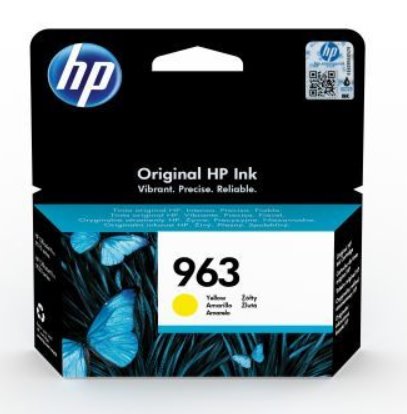 HP originál ink 3JA25AE, HP 963, yellow, blister, 700str., 10.77ml, HP Officejet Pro 9010, 9012, 9014, 9015, 3JA25AE#BGY