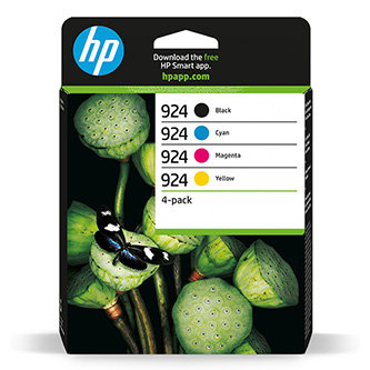 HP originál ink 6C3Z1NE, HP 924, CMYK, blister, 500/3*400str., HP OfficeJet Pro 8120e, 8130e 6C3Z1NE#301